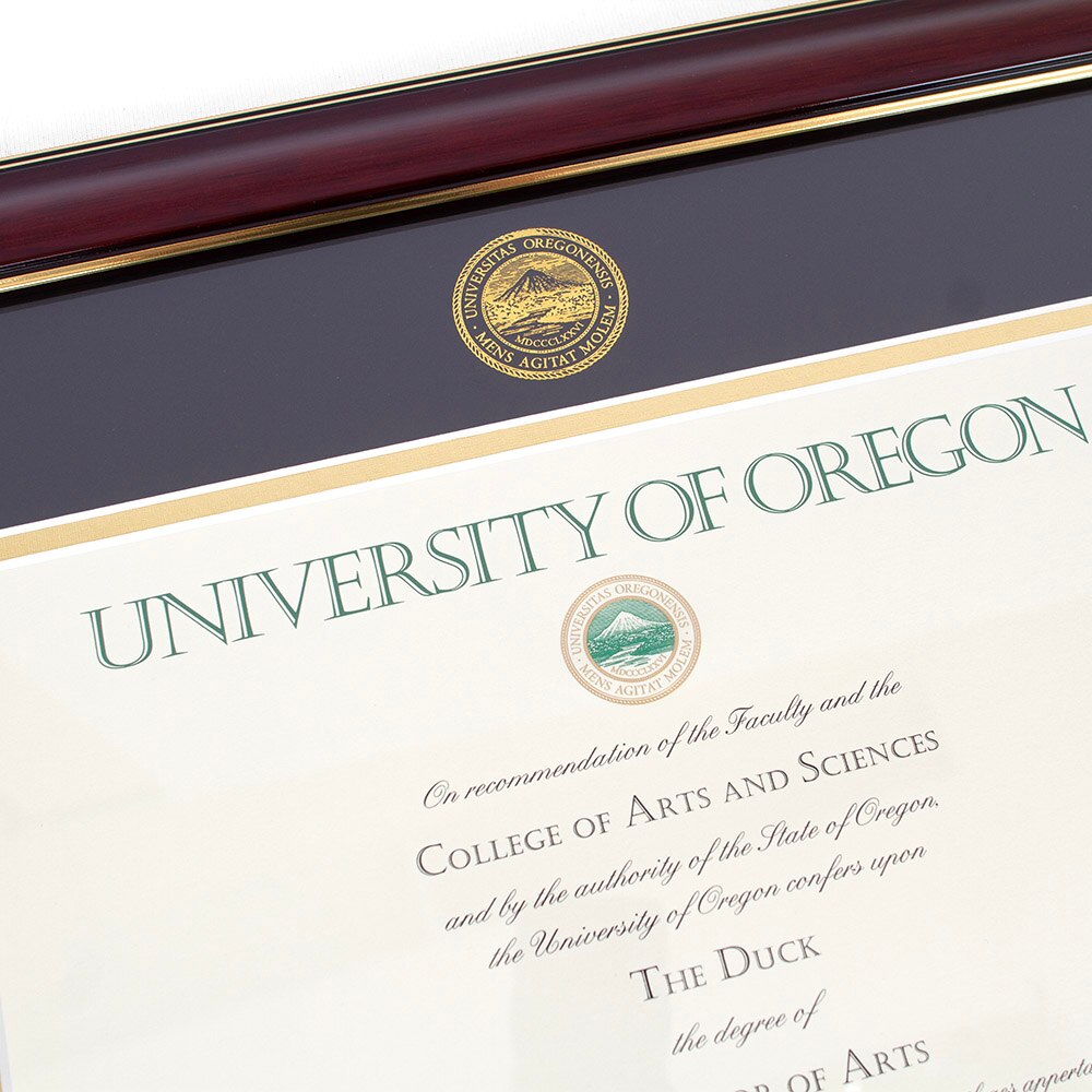 Oregon Seal, Josten's, Brown, Frames & Albums, Grad, Diploma Frame, Tassel display, Classic, Mahogany, Gold Foil, Seal, 909482